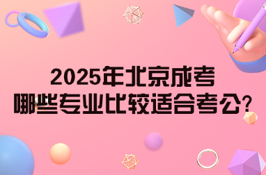 image2025年北京成考哪些專業比較適合考公?